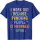 Workout Gym Pump Cover Fitness Weightlifting Muscle Mommy T-Shirt - T-Shirt | Royal