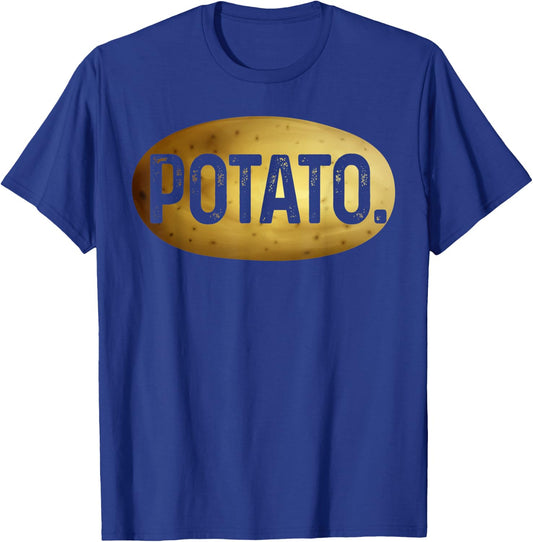 Simple Potato Vegetable Potato Lover Vegan Halloween Costume T-Shirt - T-Shirt | Royal