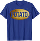 Simple Potato Vegetable Potato Lover Vegan Halloween Costume T-Shirt - T-Shirt | Royal