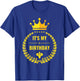 It's My Birthday Girls Boys Kids Party Outfit T-Shirt - T-Shirt | Royal
