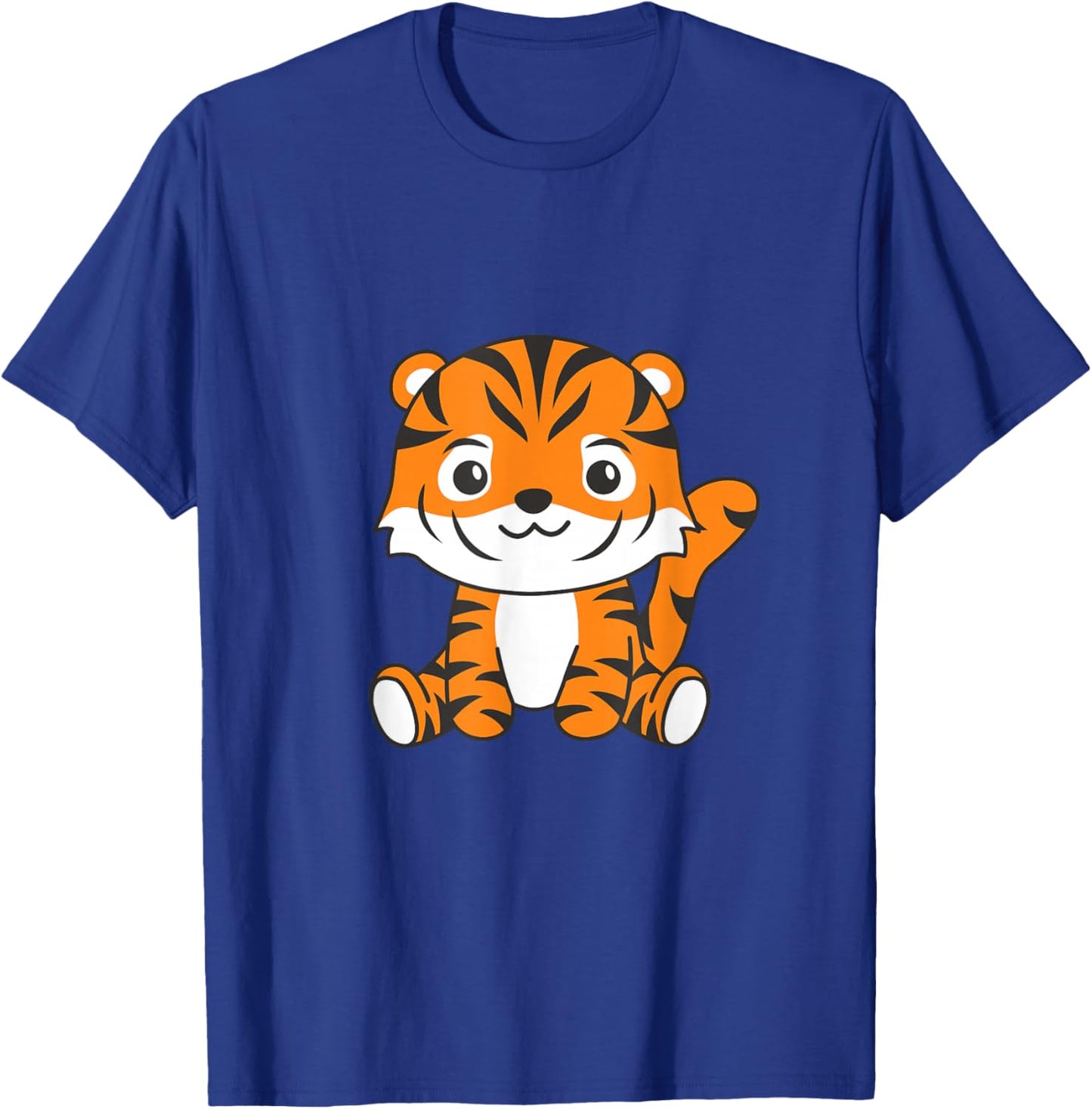 Tiger cute animals for children, manga tiger T-Shirt - T-Shirt | Royal