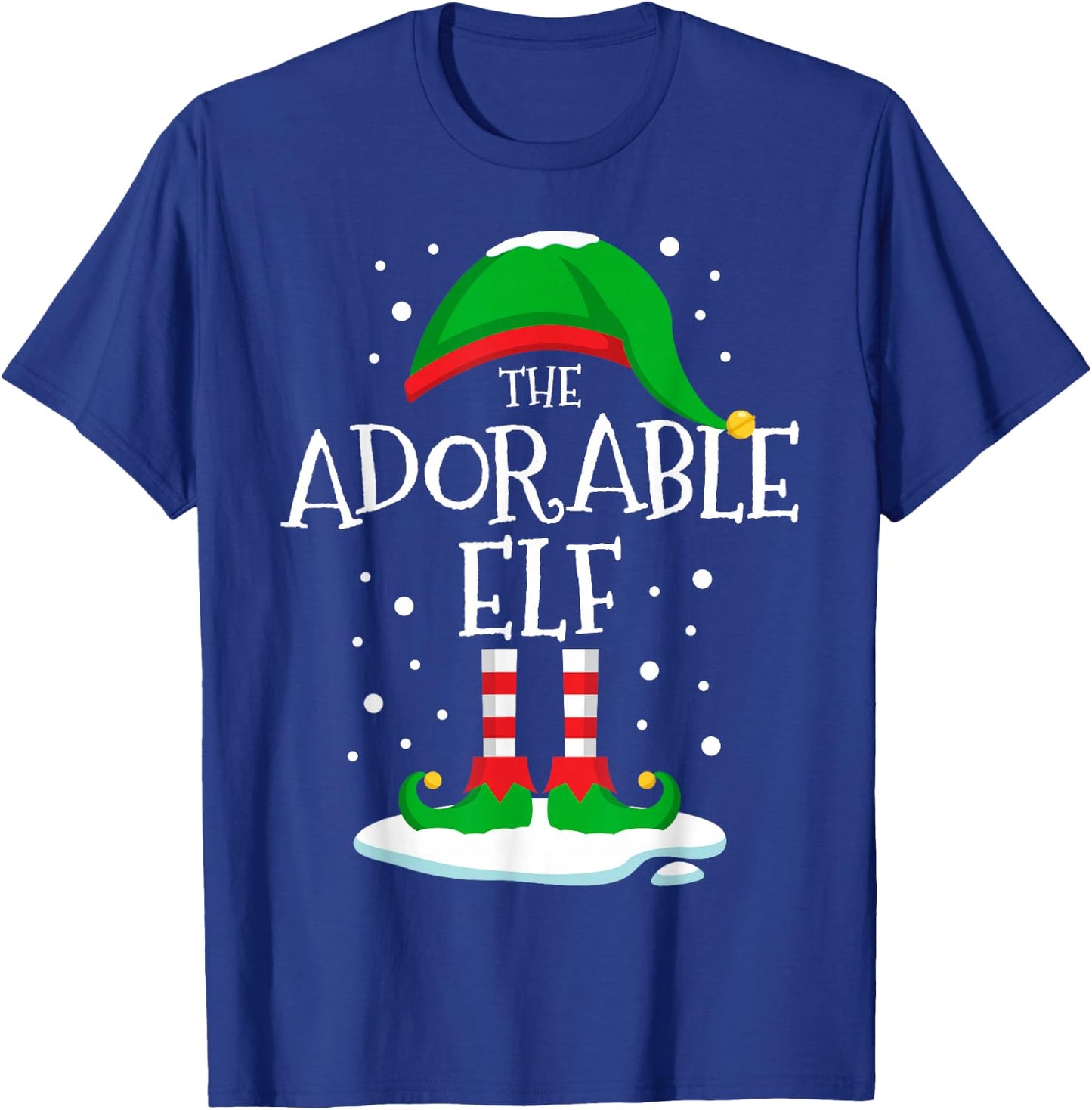 The Adorable Elf Christmas Family Matching Xmas Group Funny T-Shirt - T-Shirt | Royal