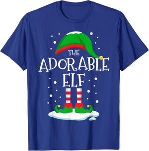 The Adorable Elf Christmas Family Matching Xmas Group Funny T-Shirt - T-Shirt | Royal