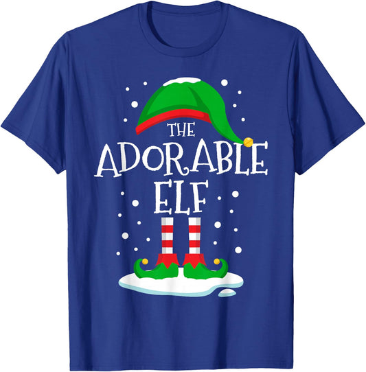 The Adorable Elf Christmas Family Matching Xmas Group Funny T-Shirt - T-Shirt | Royal