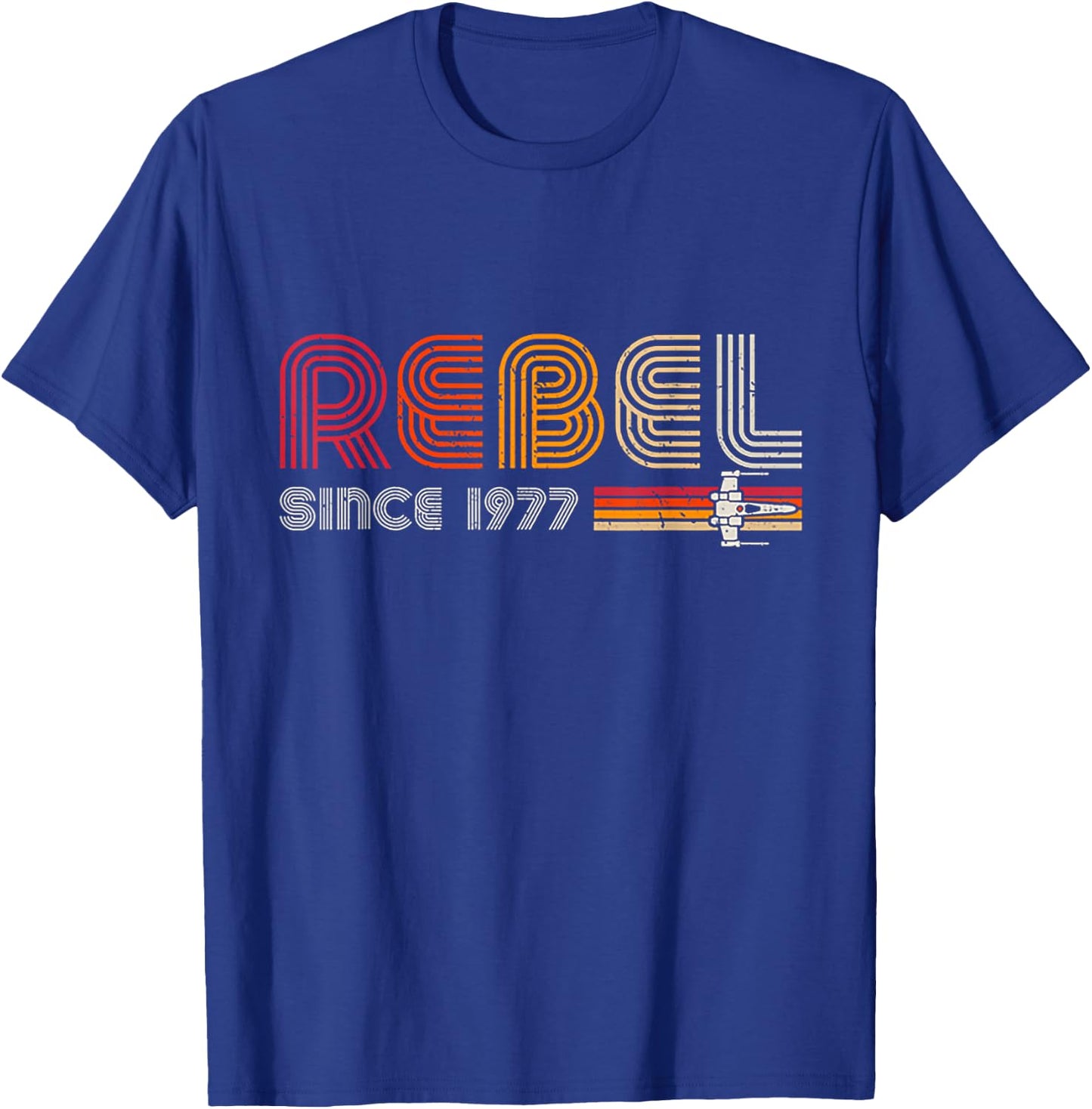 Rebel Since 1977 Retro Vintage T-Shirt - T-Shirt | Royal