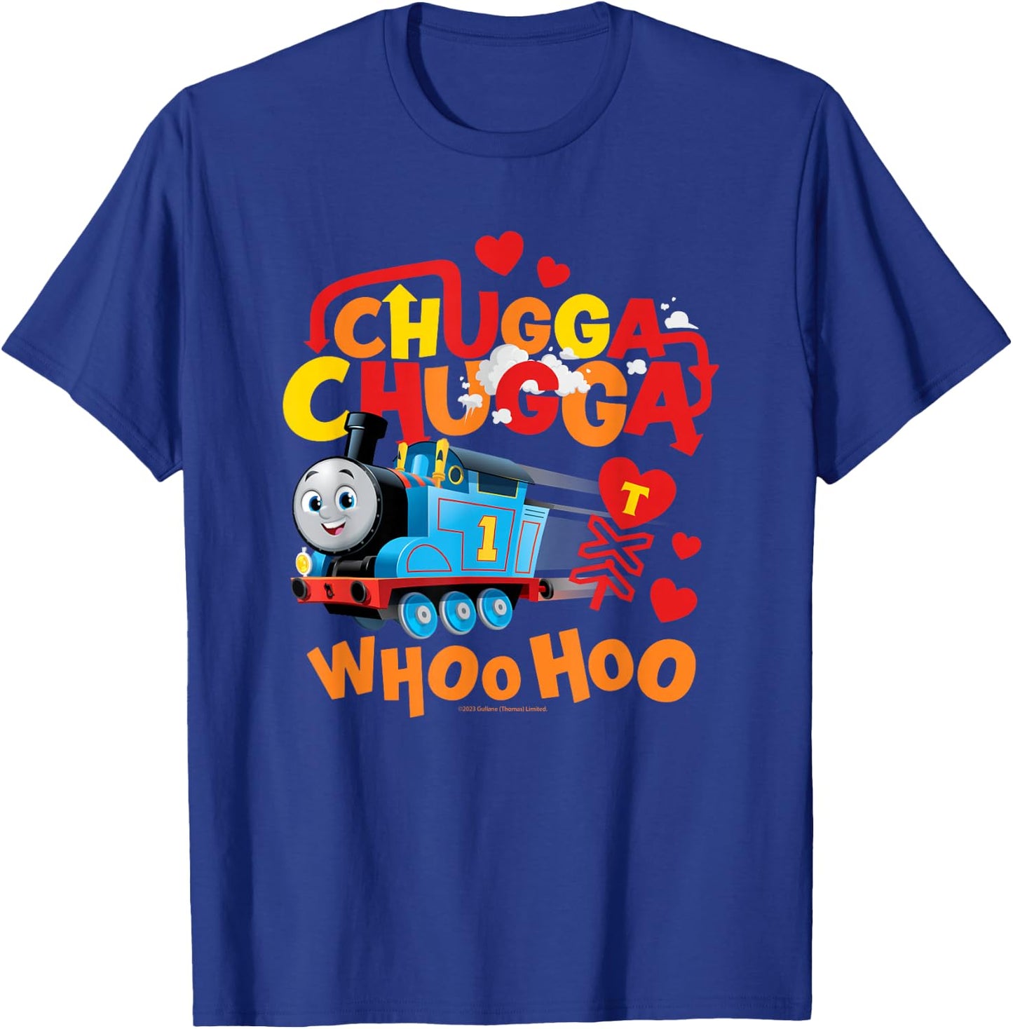 Thomas & Friends Chugga Chugga Thomas & Hearts T-Shirt - T-Shirt | Royal