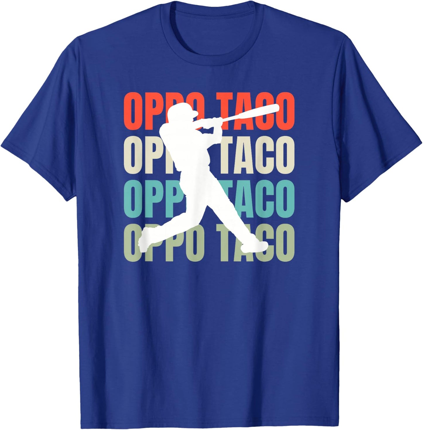 Baseball Oppo Taco Hits T-Shirt - T-Shirt | Royal