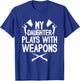 Funny Color Guard Dad Of A Color Guard Member Dad Guard Dad T-Shirt - T-Shirt | Royal