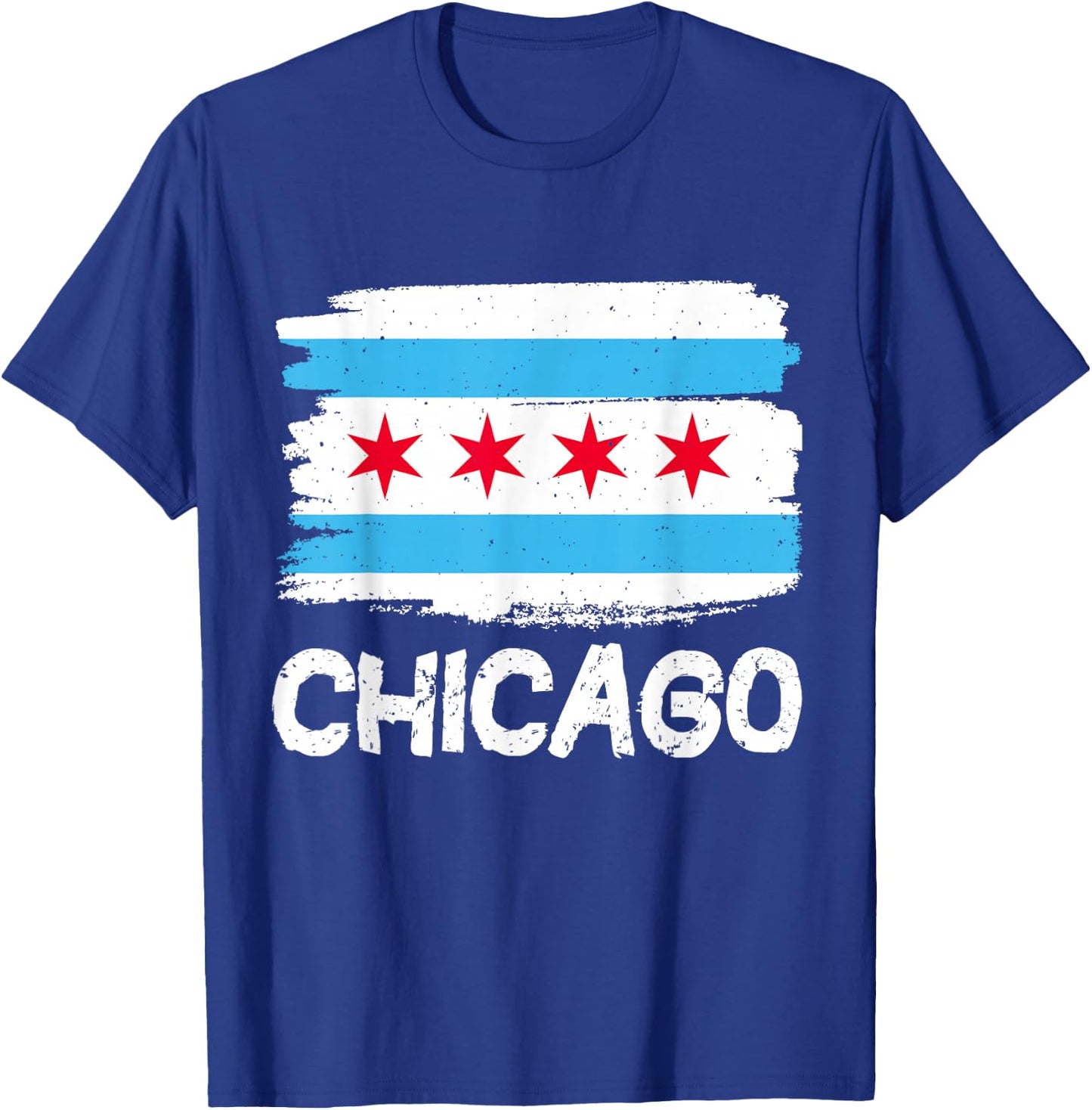 Cool Chicago Flag T-Shirt - T-Shirt | Royal