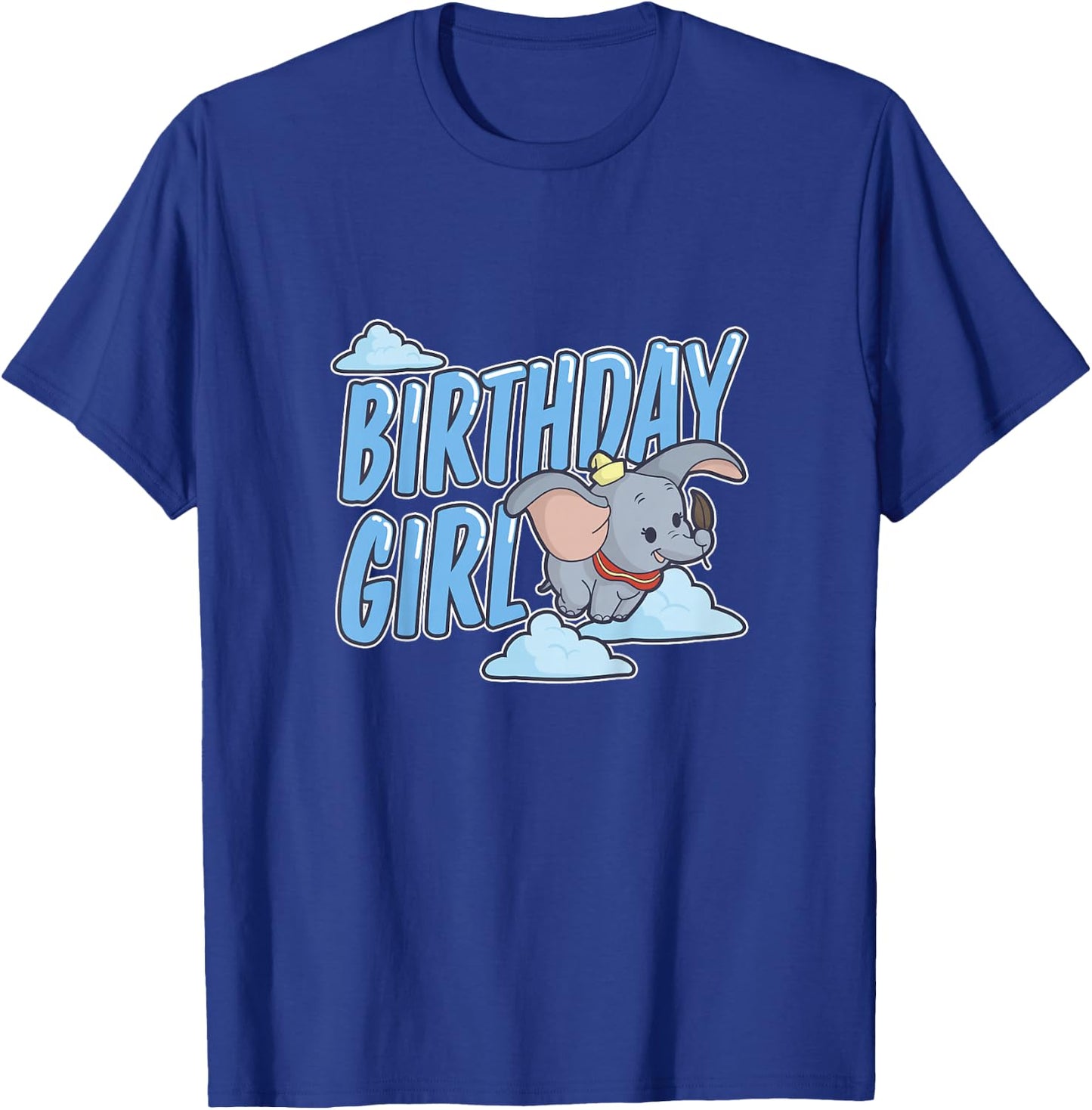 Kids Disney Dumbo Birthday Girl Cute Flying Sky Portrait Youth T-Shirt - T-Shirt | Royal