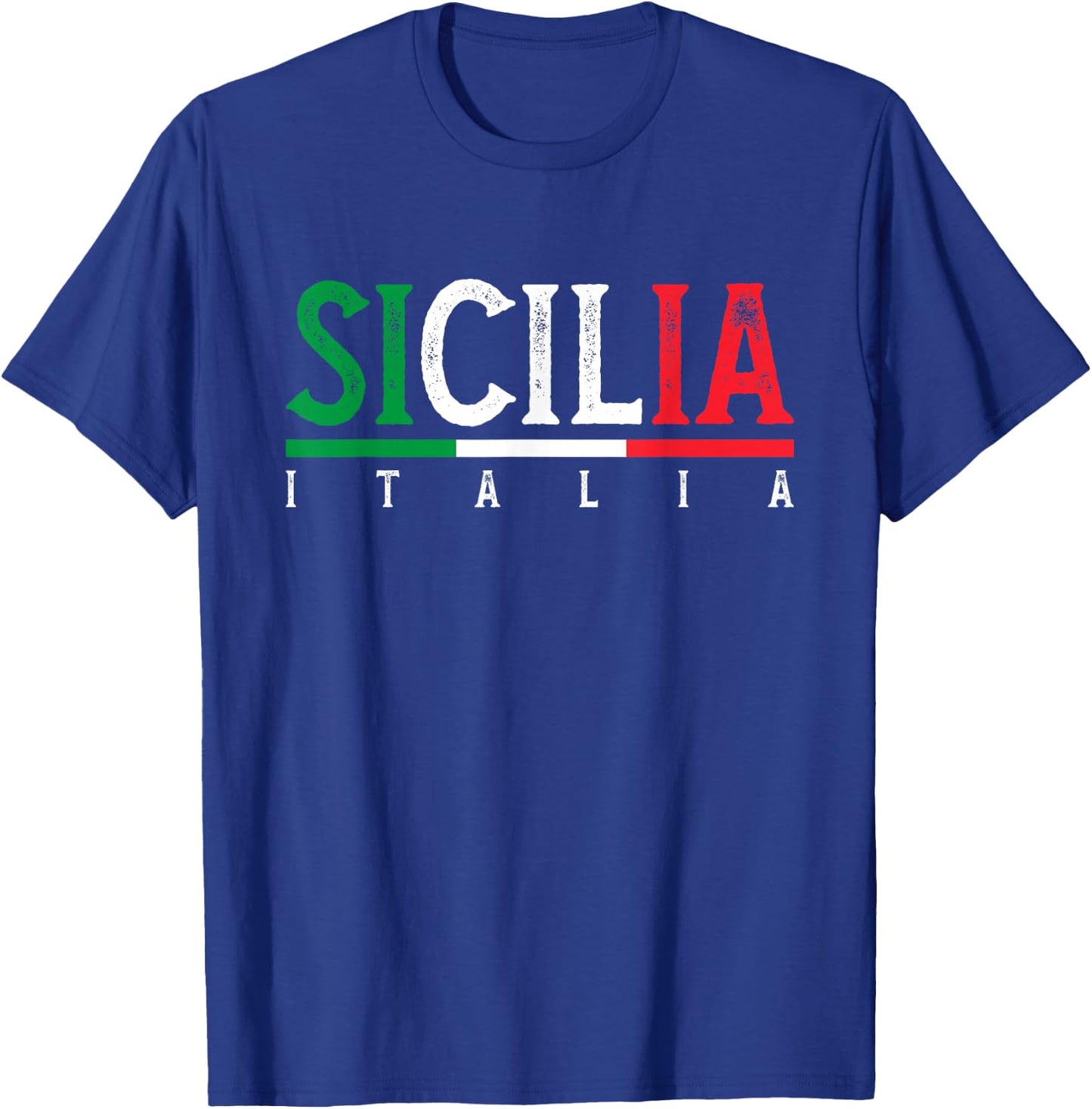 Sicilia Italia | Flag Of Sicily | Proud Sicilian Italian T-Shirt - T-Shirt | Royal