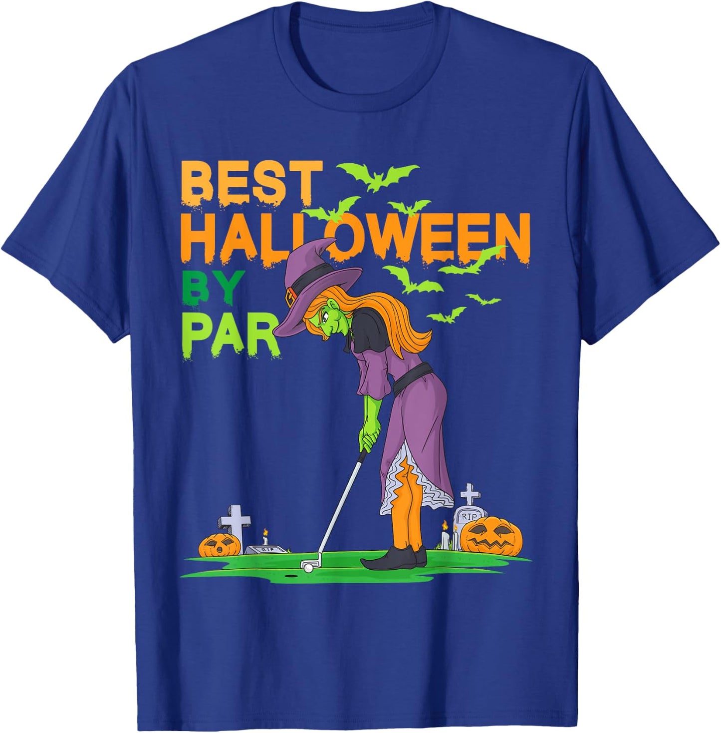 Best Halloween by Par Witch Golf T-Shirt - T-Shirt | Royal