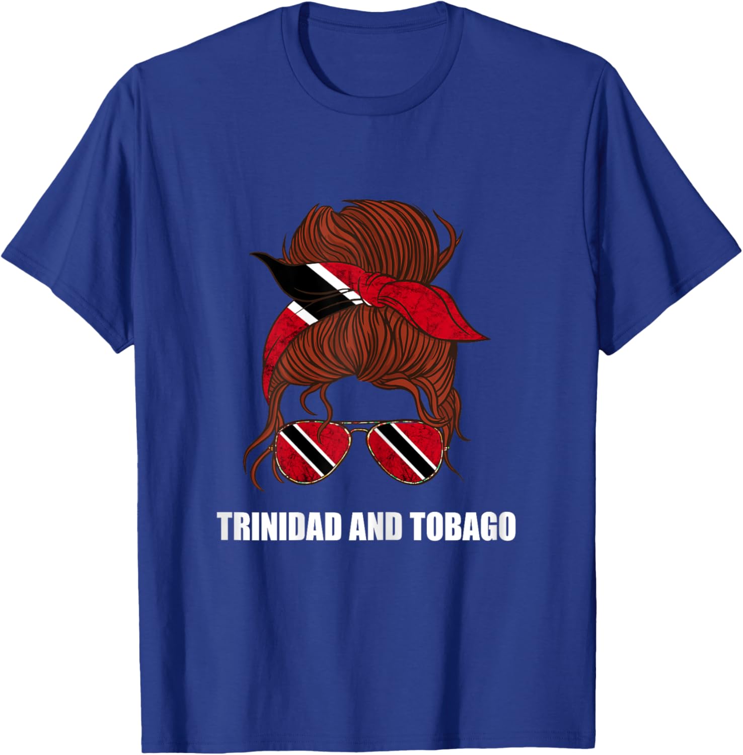 Trinidad And Tobago Tobagonian Girl Trinidadian Flag T-Shirt - T-Shirt | Royal