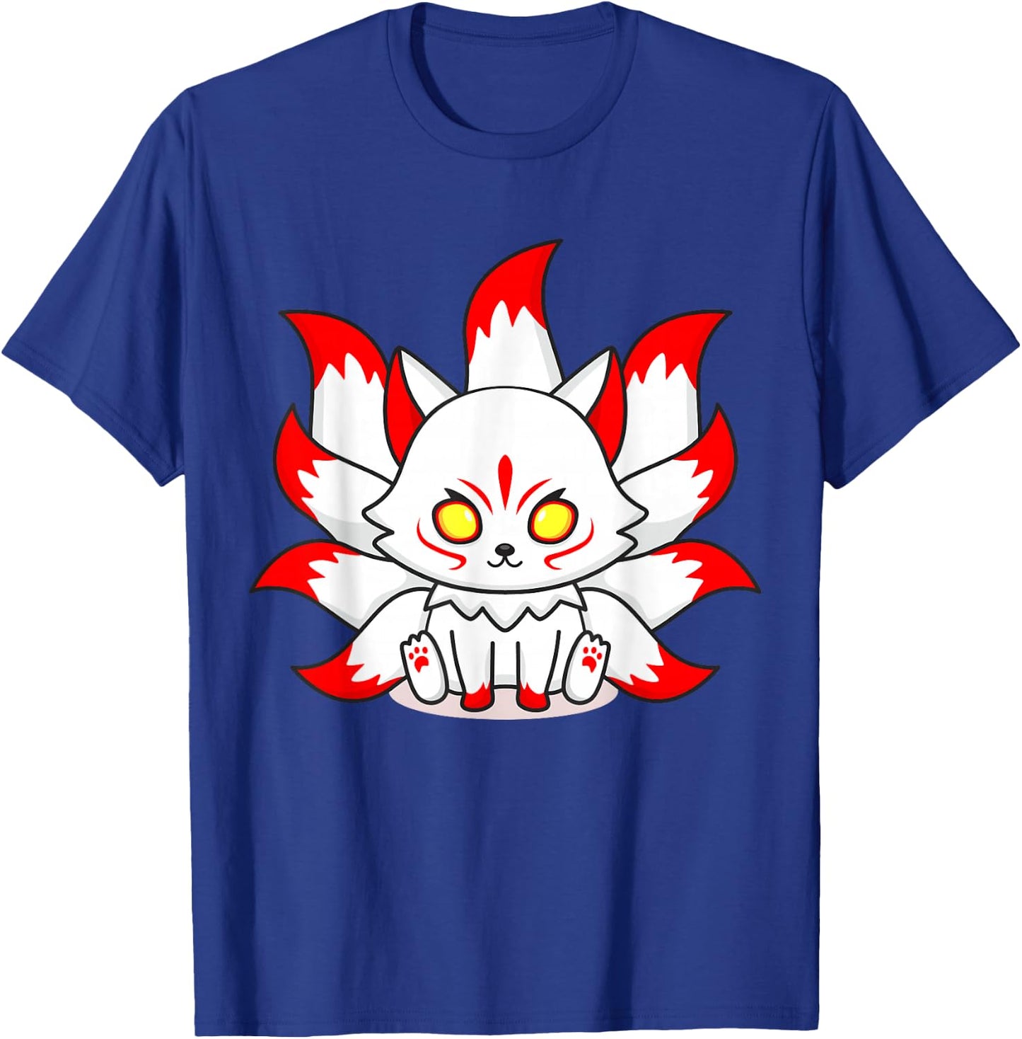 Kitsune Mask Nine-Tailed Fox Esport Logo T-Shirt - T-Shirt | Royal