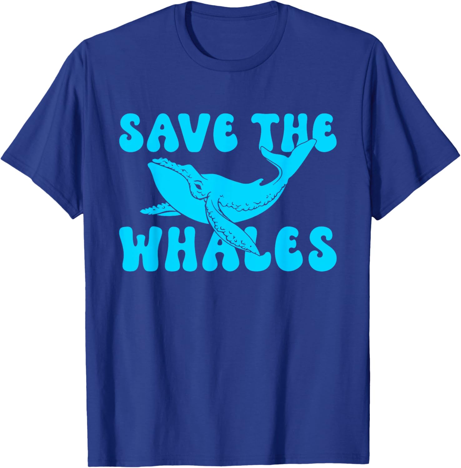 Save The Whales Lover Marine Scientist Environmentalist T-Shirt - T-Shirt | Royal