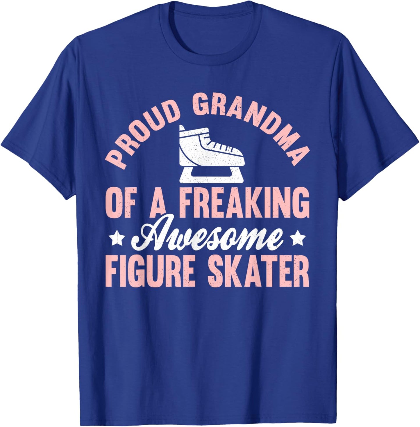 Figure Skater Ice Skate Figure Skating Grandma T-Shirt - T-Shirt | Royal