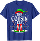 The Cousin Elf Funny Xmas Elf Matching Family Christmas T-Shirt - T-Shirt | Royal