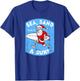 Surfing Santa - Christmas Surfboarding Santa Claus T-Shirt - T-Shirt | Royal