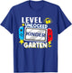 First Day Of Kindergarten Level Unlocked Game Back To School T-Shirt - T-Shirt | Royal