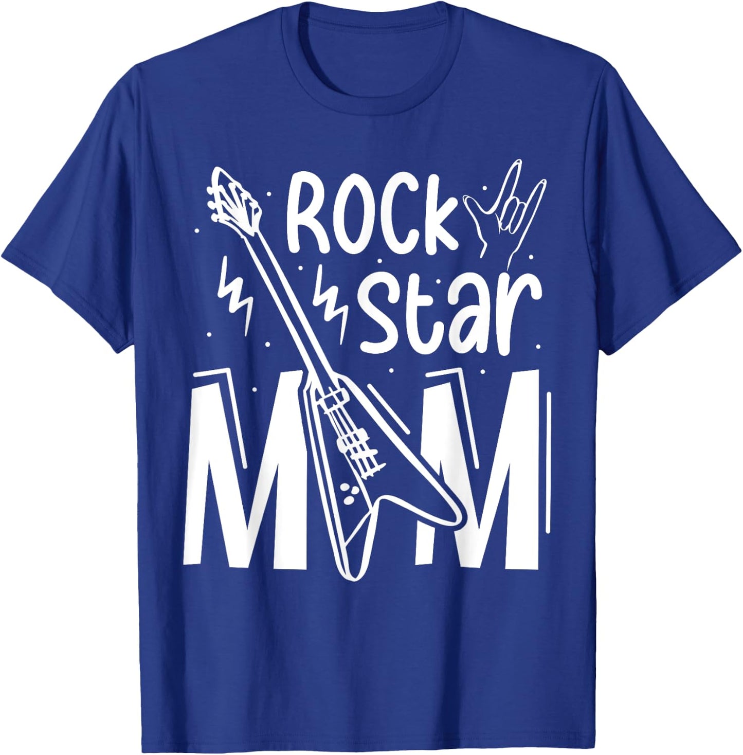 Rockstar Birthday Girl Rock Star Mom Party Music T-Shirt - T-Shirt | Royal