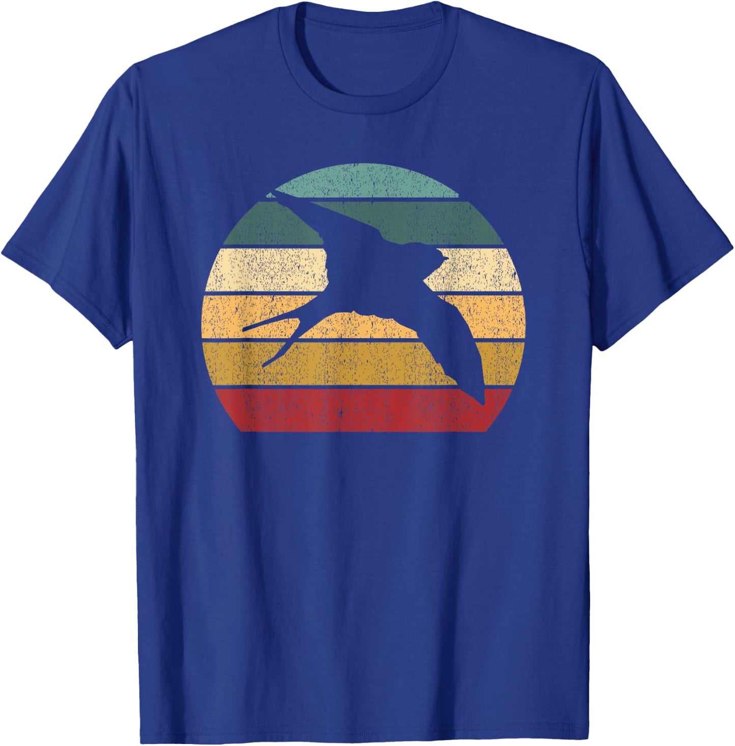 Retro Barn Swallow Bird T-Shirt - T-Shirt | Royal