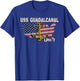 USS Guadalcanal LPH-7 Landing Platform Helicopter Veterans T-Shirt - T-Shirt | Royal