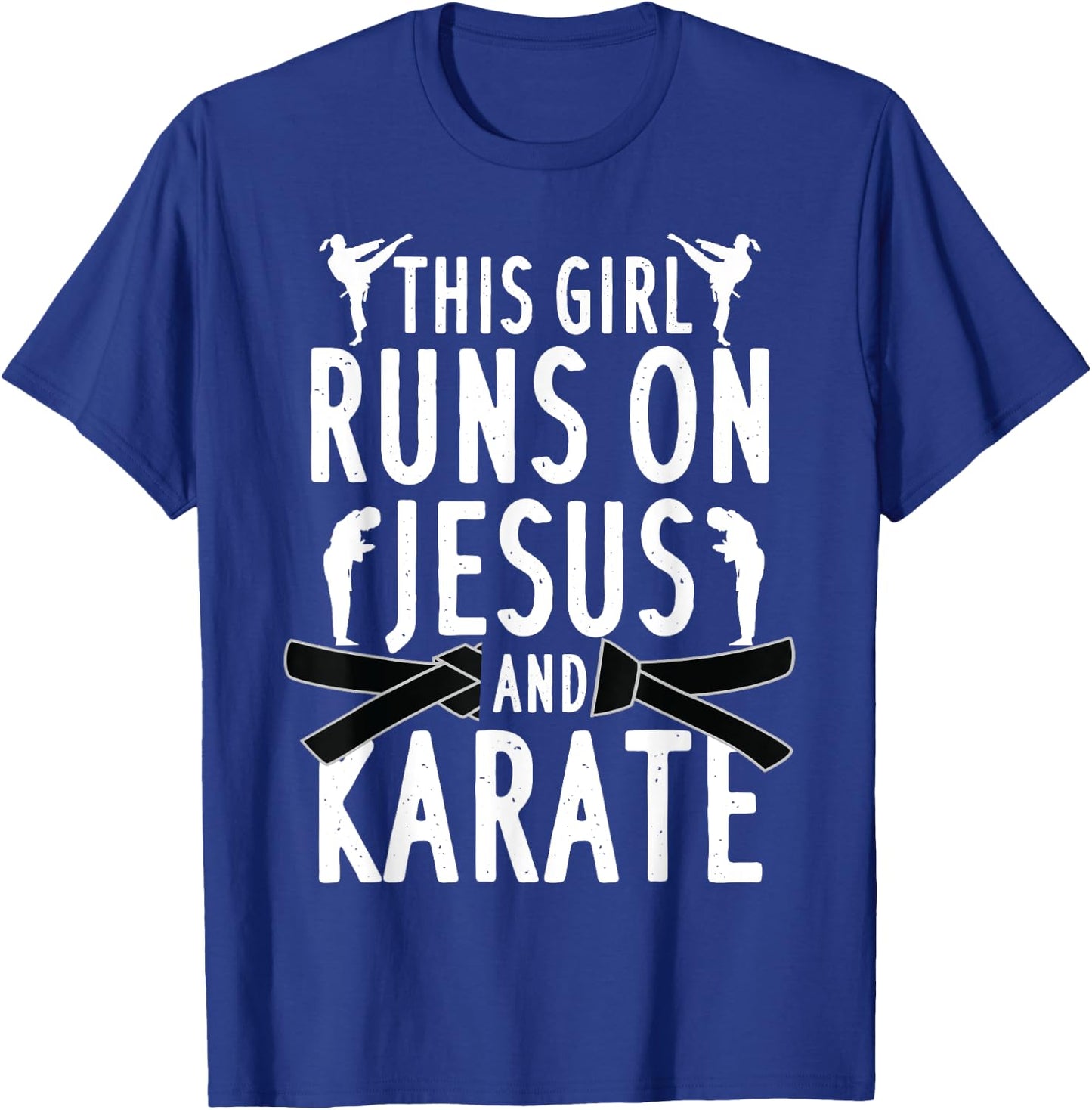 Funny Karate Design Girls Karate Martial Art Lover T-Shirt - T-Shirt | Royal