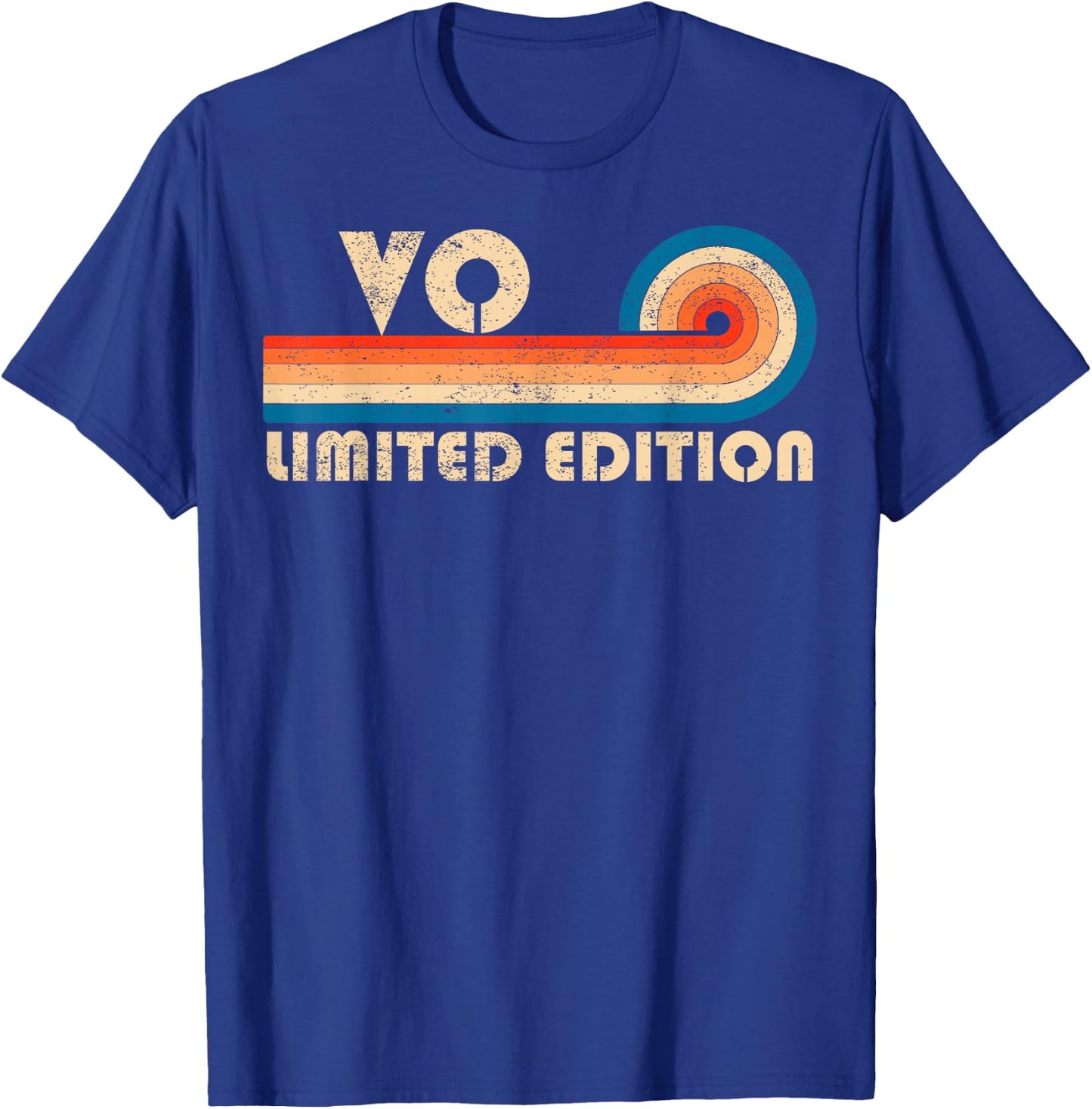 VO Surname Retro Vintage 80s 90s Birthday Reunion T-Shirt - T-Shirt | Royal
