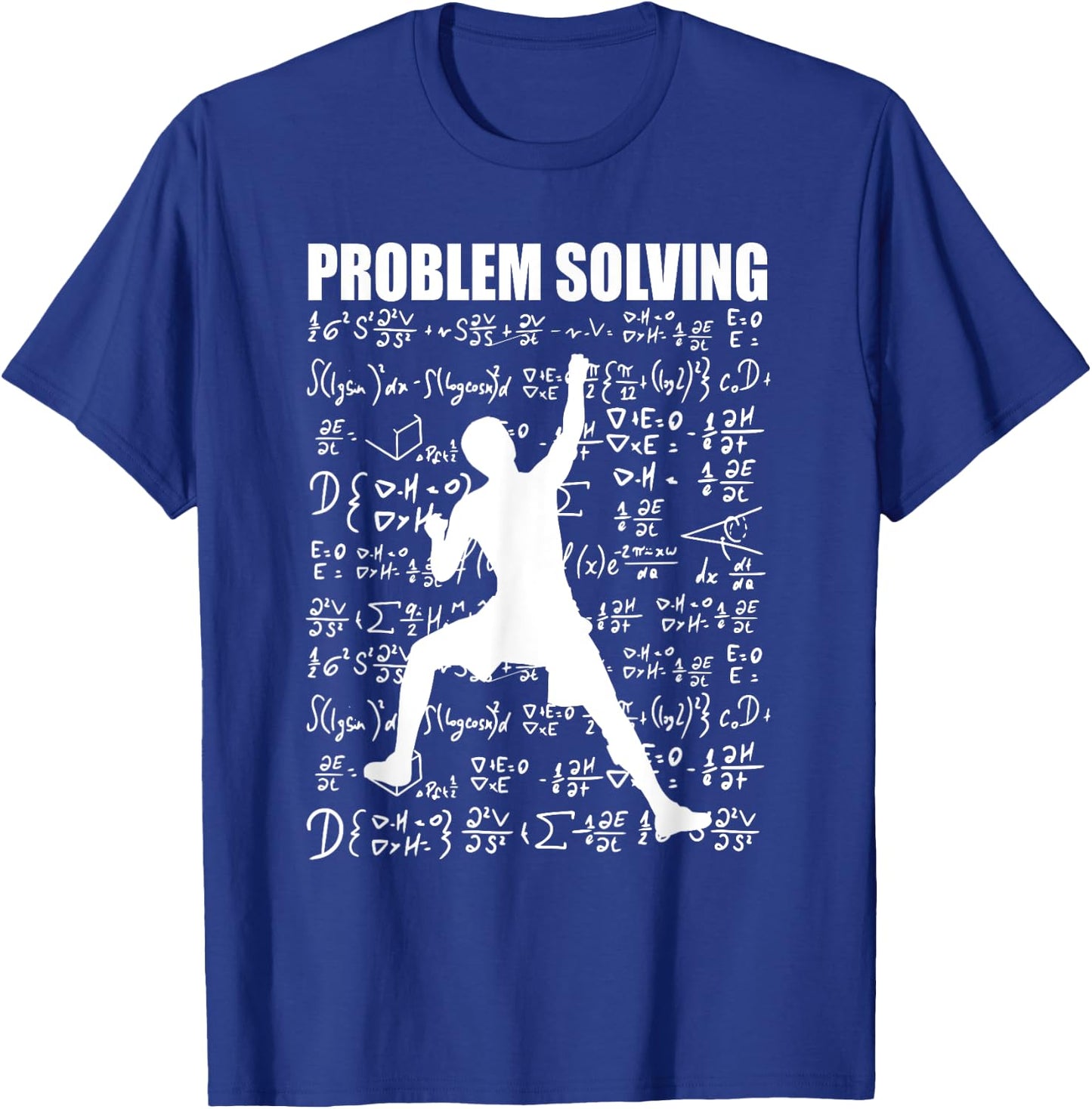 Problem Solving School Rock Climbing Climber Men Bouldering T-Shirt - T-Shirt | Royal