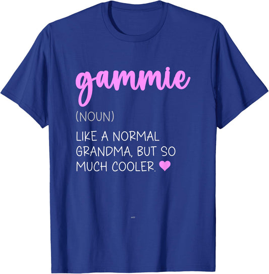 Gammie Definition Cute Mother's Day Noun T-Shirt - T-Shirt | Royal