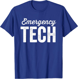 ER Tech Emergency Room Technician Nurse Technologist T-Shirt - T-Shirt | Royal