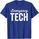 ER Tech Emergency Room Technician Nurse Technologist T-Shirt - T-Shirt | Royal