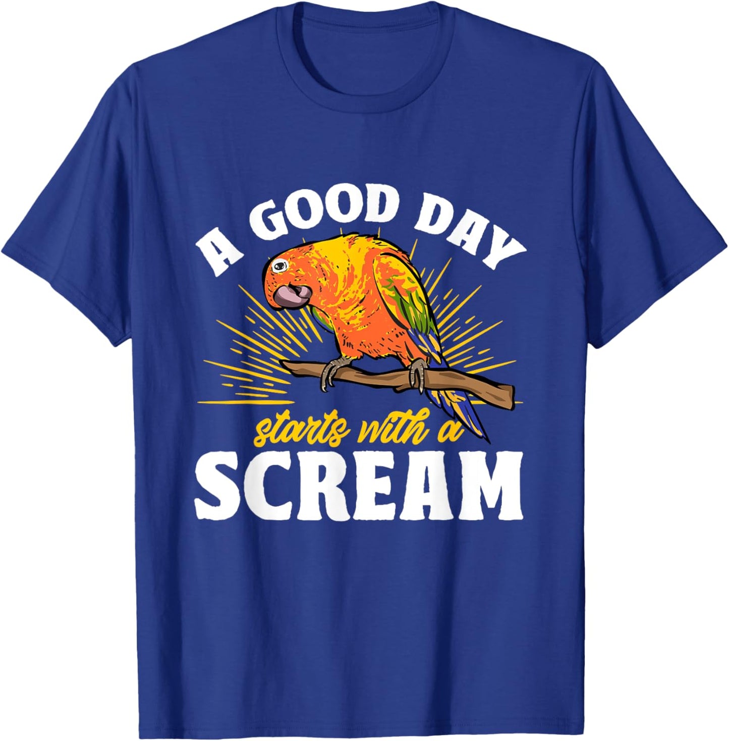 Sun Conure Parrot Bird Conure T-Shirt - T-Shirt | Royal