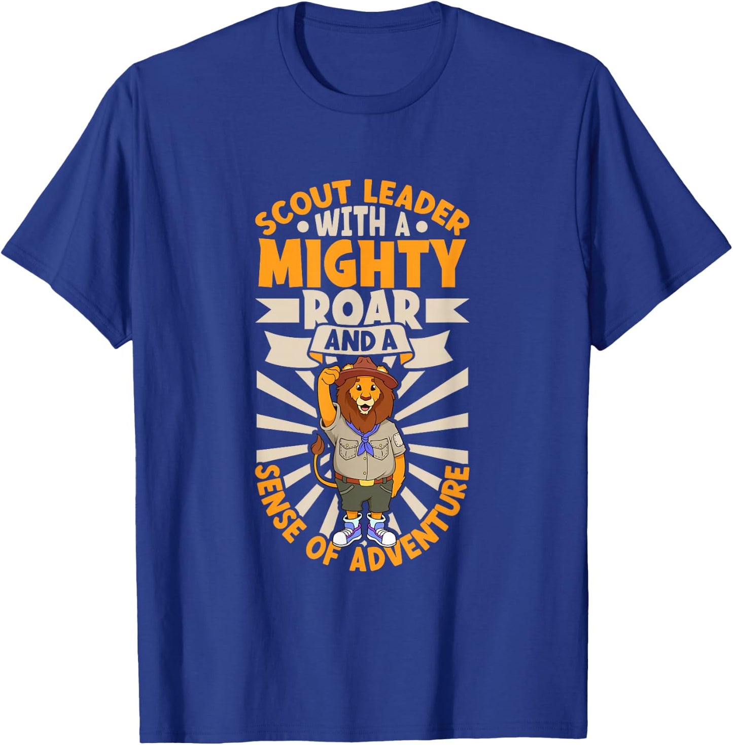 Lion is Scout Leader T-Shirt - T-Shirt | Royal