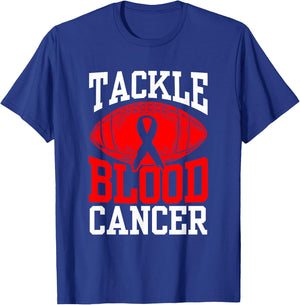 Tackle Blood Cancer Awareness T-Shirt - T-Shirt | Royal