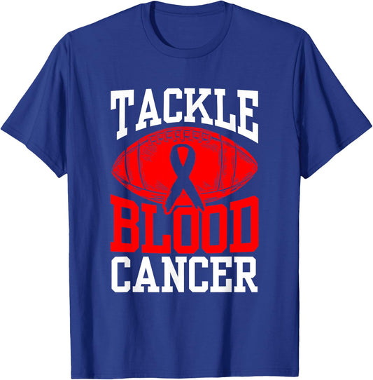 Tackle Blood Cancer Awareness T-Shirt - T-Shirt | Royal