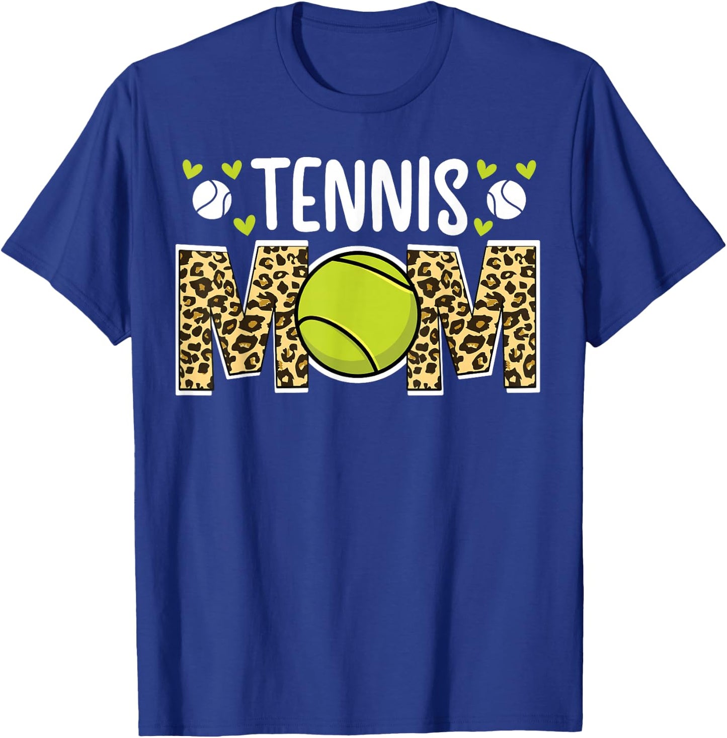 Tennis Mom Of A Tennis Player Mama Leopard Tennis Mother T-Shirt - T-Shirt | Royal