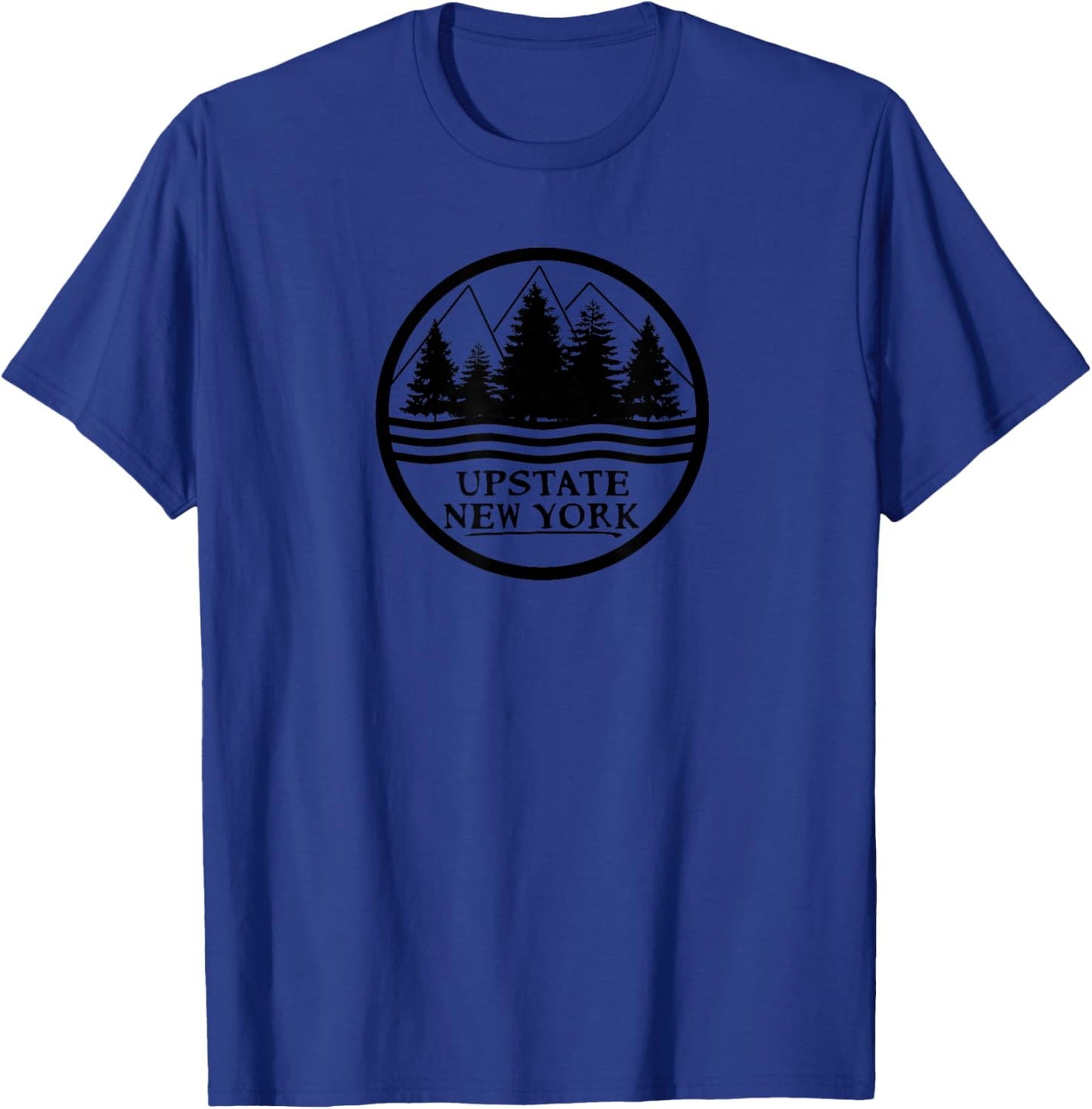 Upstate New York Souvenir I love Nature Outdoors T-Shirt - T-Shirt | Royal