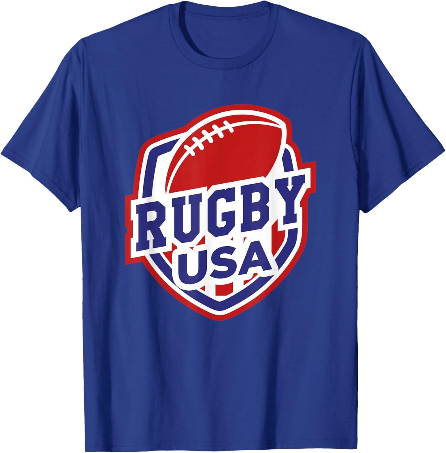 Rugby USA Support The Team Shirt Football USA Flag T-Shirt - T-Shirt | Royal