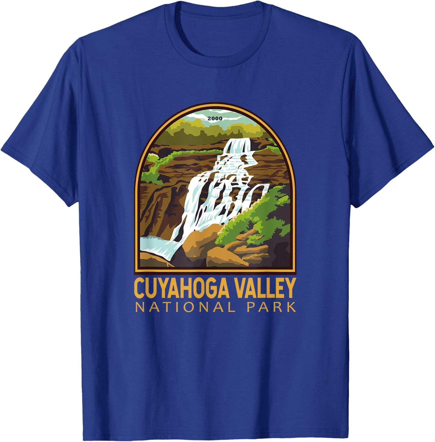Cuyahoga Valley National Park Vintage Emblem T-Shirt - T-Shirt | Royal