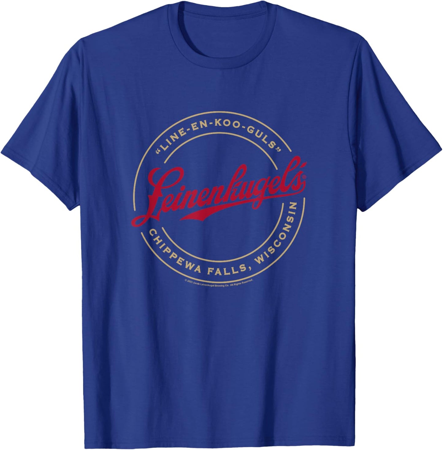 Coors Brewing Company Leinenkugel's Line-En-Koo-Guls Logo T-Shirt - T-Shirt | Royal