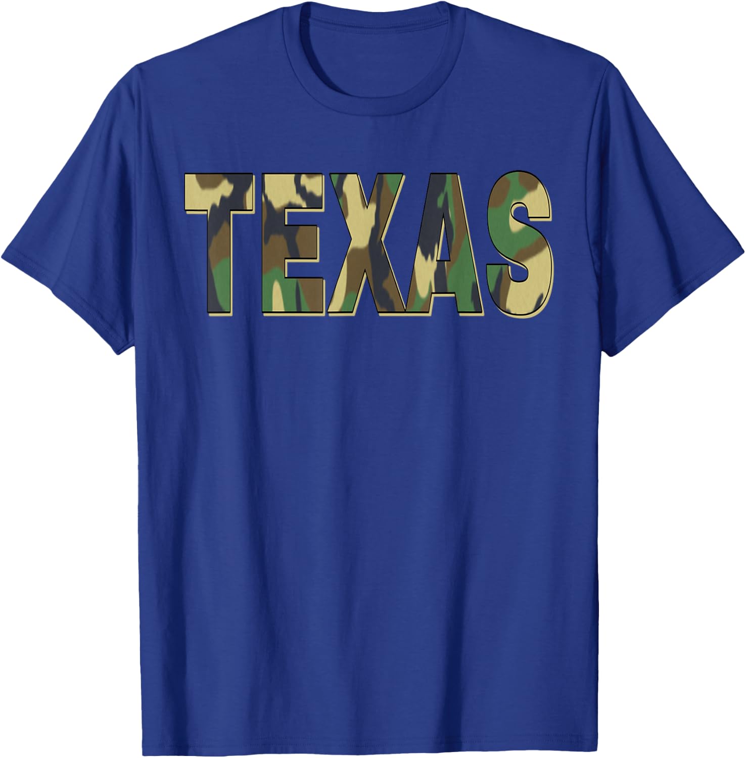 Texas Camouflage Men, Women & Kids Camo Texas T-Shirt - T-Shirt | Royal