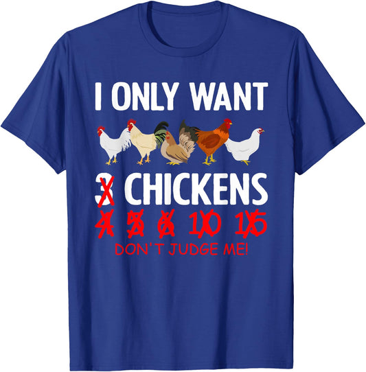 Funny Chicken Design Women Poultry Chicken Lovers T-Shirt - T-Shirt | Royal