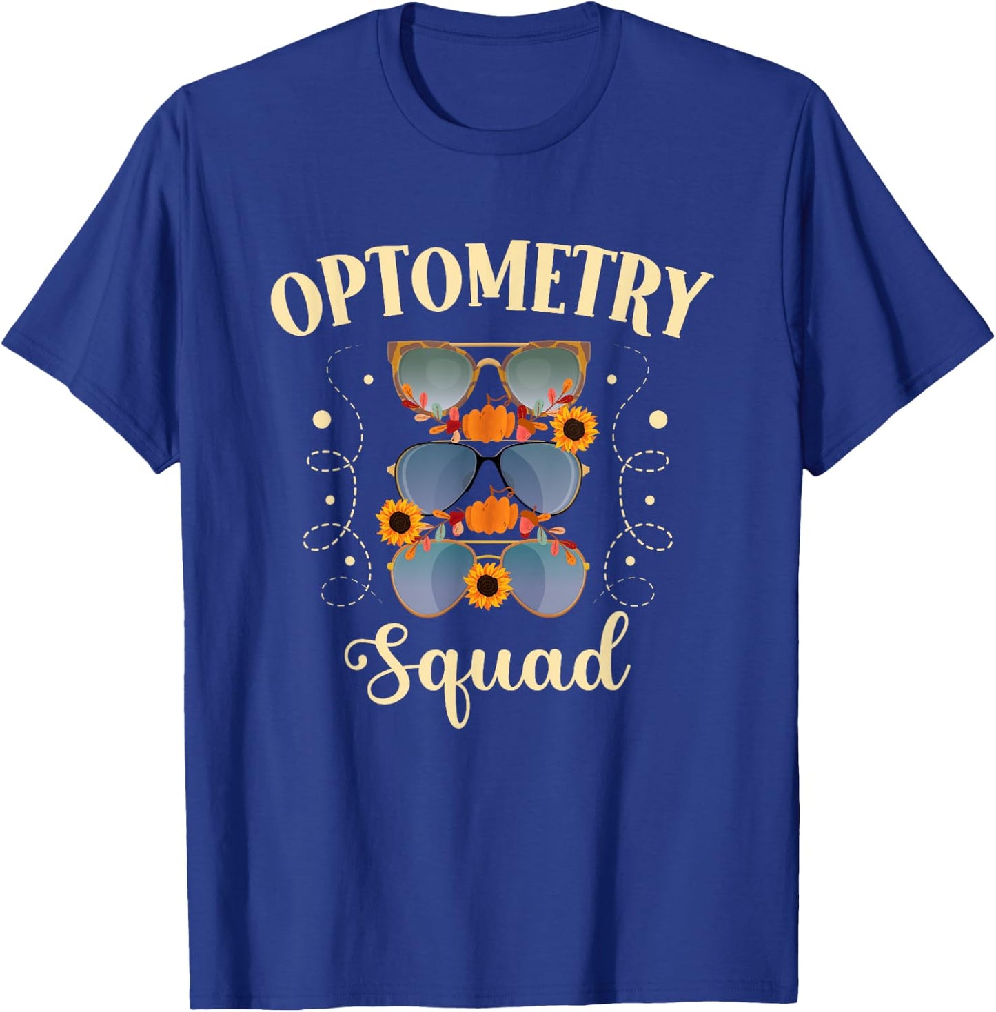 Thankful Optometrist Optometry Squad Thanksgiving Optician T-Shirt - T-Shirt | Royal