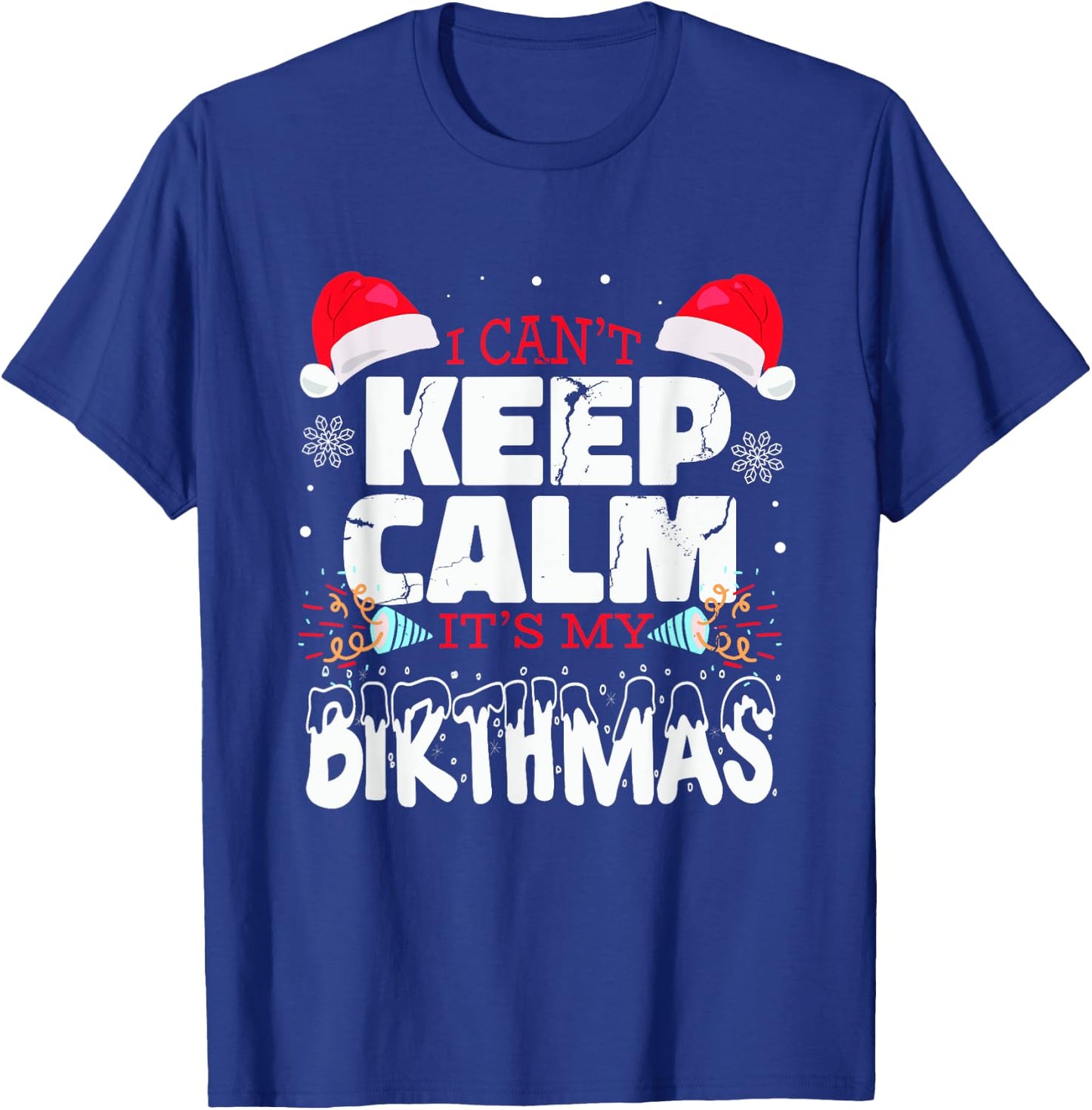 Birthmas saying birthday on christmas birthday child T-Shirt - T-Shirt | Royal