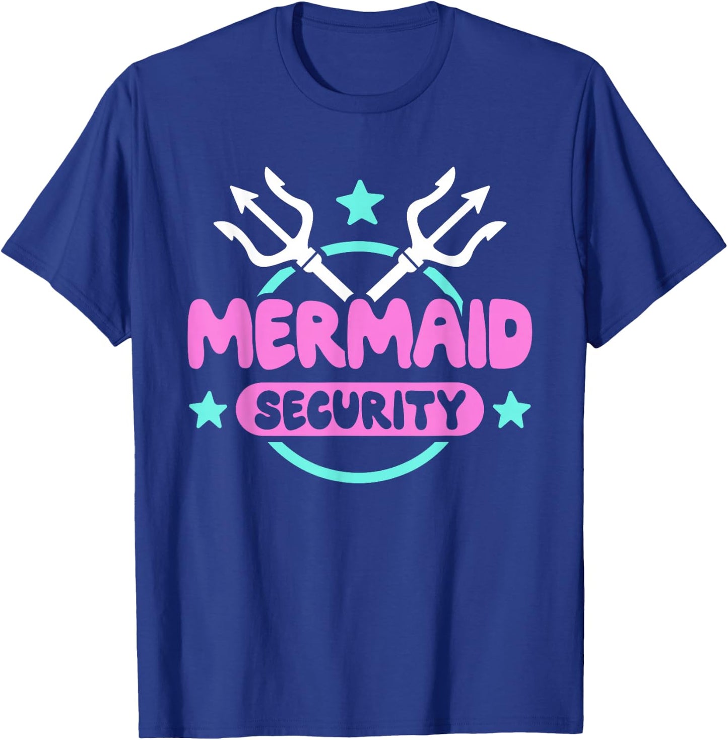 Mermaid Security Celebration Birthday Party Mermaid T-Shirt - T-Shirt | Royal