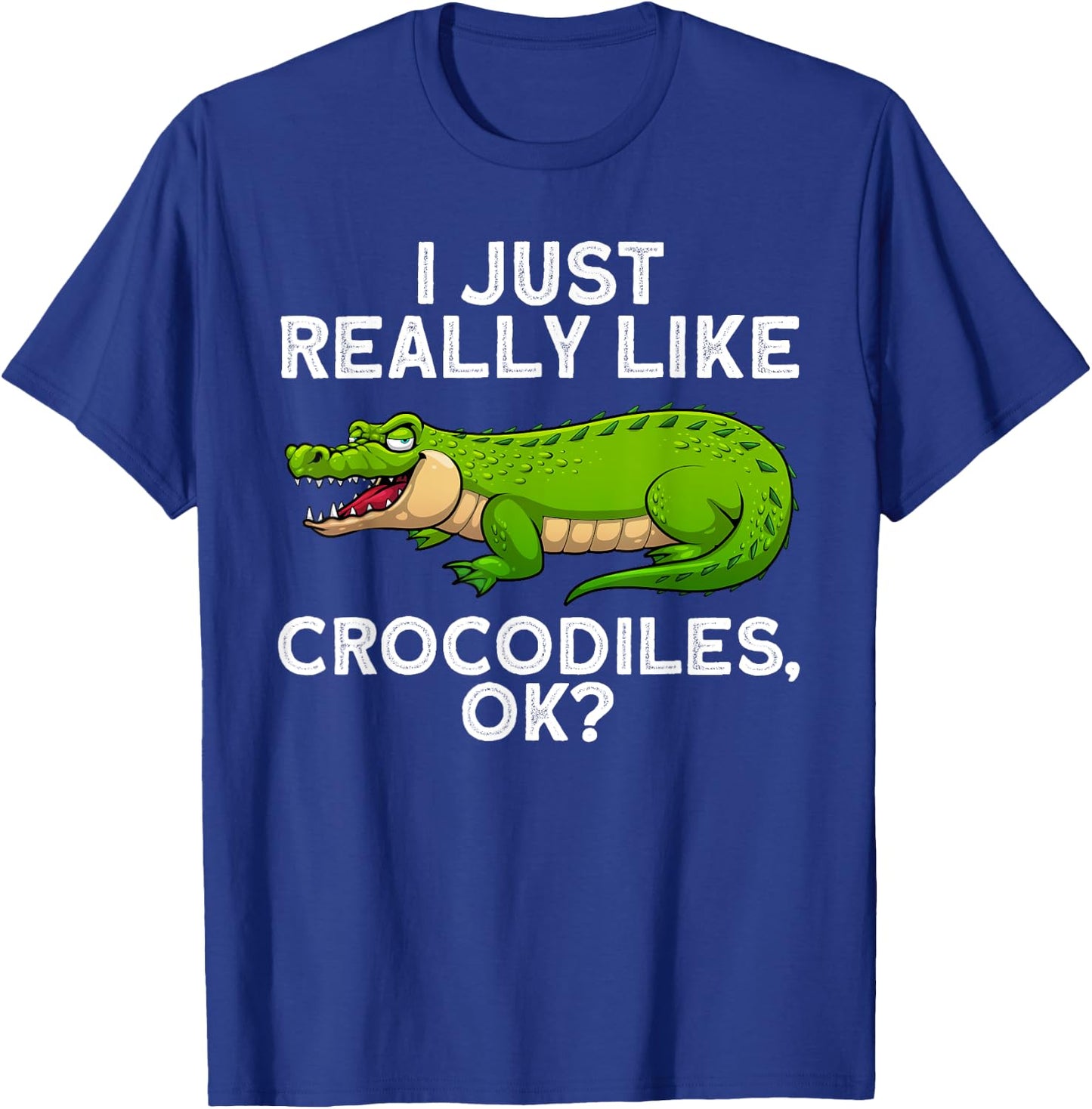 Funny Crocodile Women Kids Alligator Crocodile Lover T-Shirt - T-Shirt | Royal