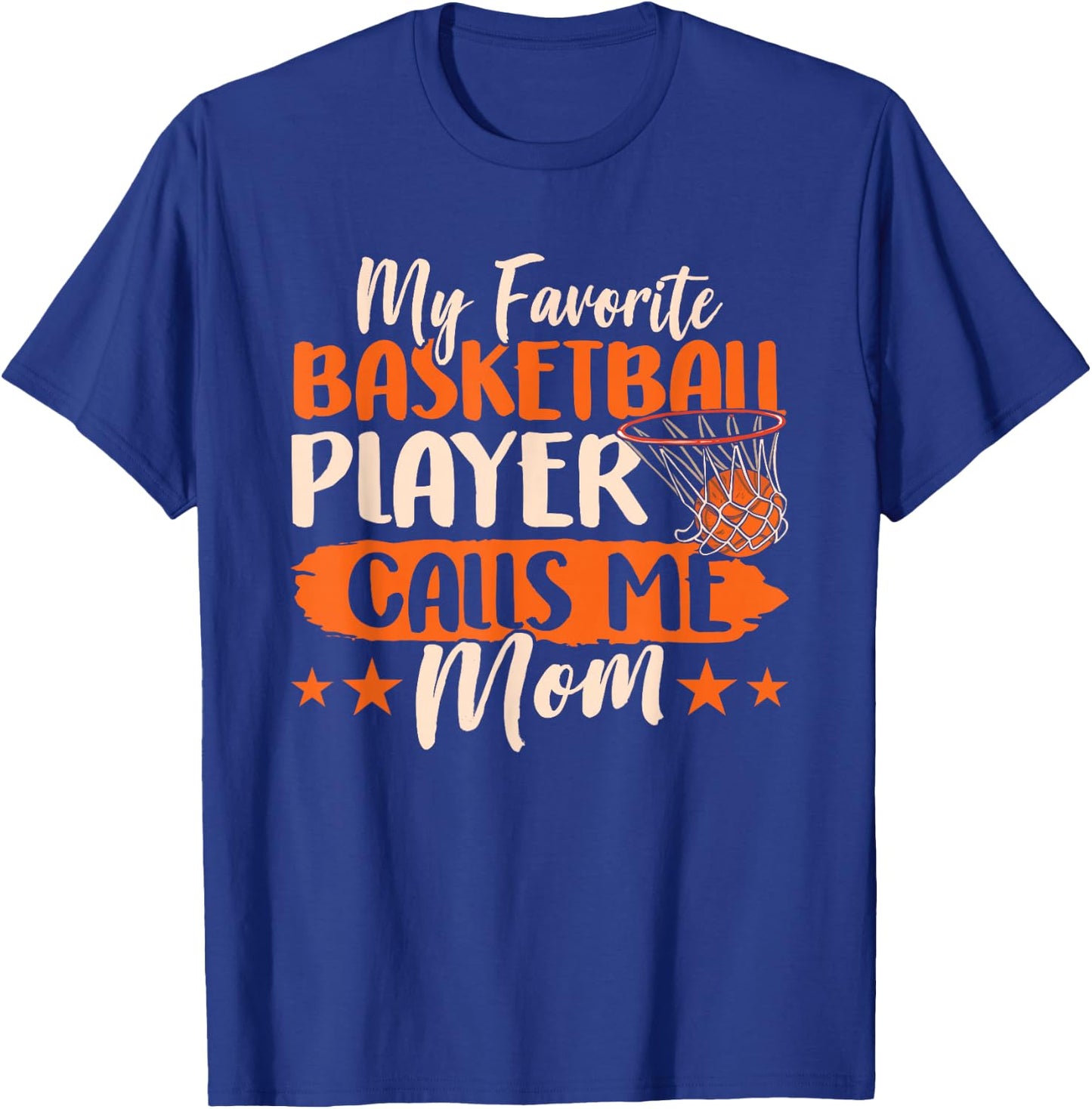 Mein Lieblings Basketball Player Nennt Mich Mama Team Mutter T-Shirt - T-Shirt | Royal