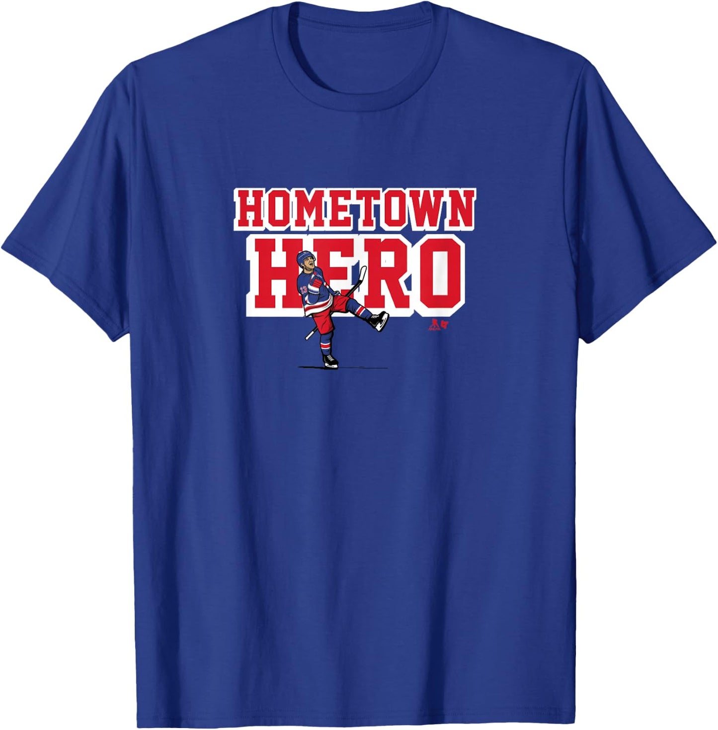 Adam Fox: Hometown Hero - New York Hockey T-Shirt - T-Shirt | Royal