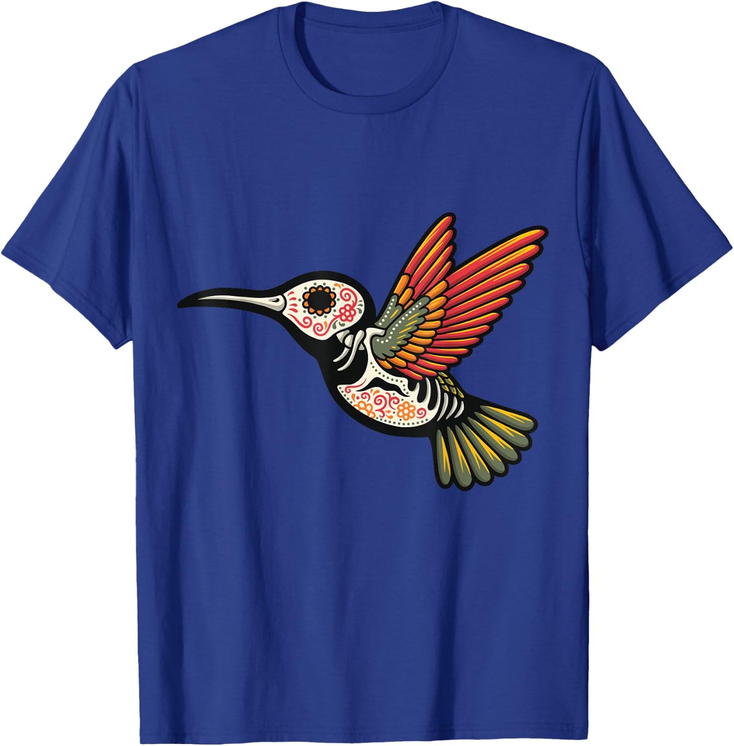 Dia de Muertos / Day of the Dead Hummingbird T-Shirt - T-Shirt | Royal